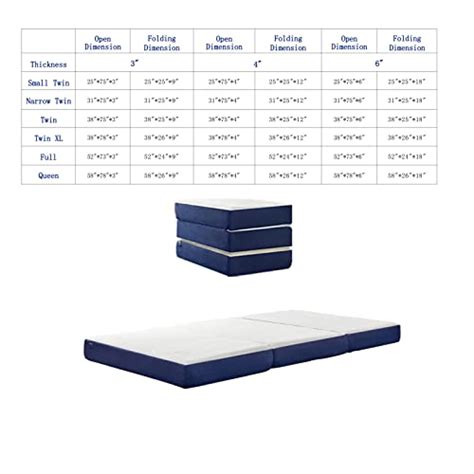 Jingwei Narrow Twin Size Folding Mattress Tri Fold Memory Foam