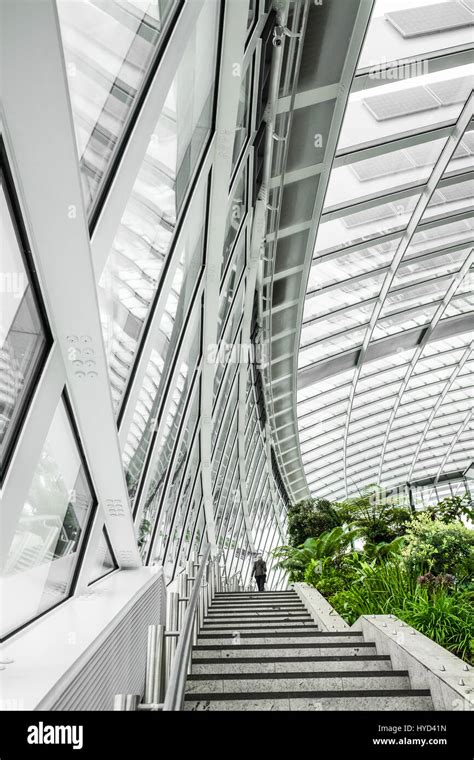 Staircase Along The Side Of The Sky Gardens At The Walkie Talkie