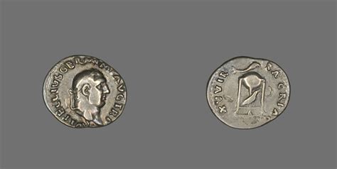 Denarius Coin Portraying Emperor Vitellius The Art Institute Of Chicago