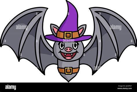 Vampire Bat Halloween Cartoon Colored Clipart Stock Vector Image & Art ...