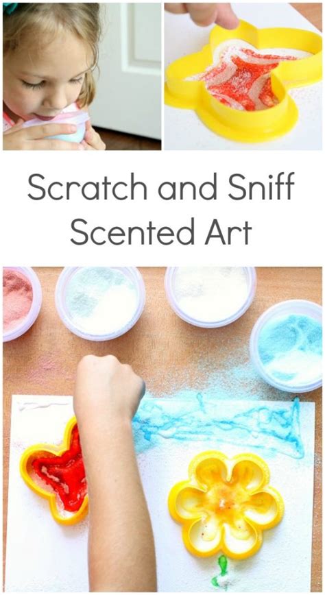 scratch  sniff  senses art  kids fantastic fun learning