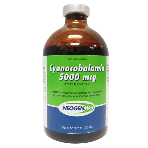 Cyanocobalamin Vitamin B12 5000 Mcg Ml 100 Ml