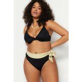 Trendyol Curve Plus Size Bikini Bottom Black Plain EPonuda