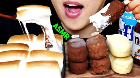 Asmr Magnum Chocolate Ice Cream Smores Dip Mukbang 매그넘 초콜릿 아이스크림 스모어딥