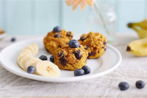 Blueberry Oat Breakfast Vegan Muffins - Plant-Based Recipe