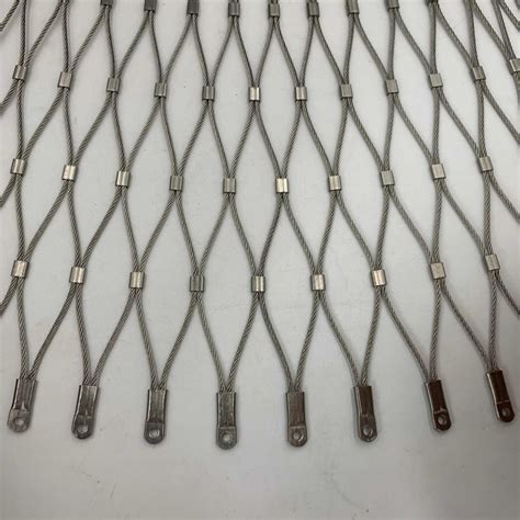 High Quality Flexible Ferrule Rope Mesh Stainless Steel Wire Cable Mesh