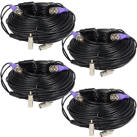 Videosecu Pack Ft Hd Video Power Security Camera Cables Pre Made