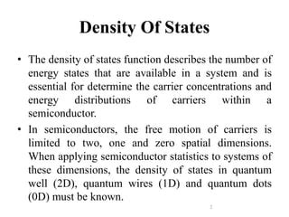 Density Of States PPT