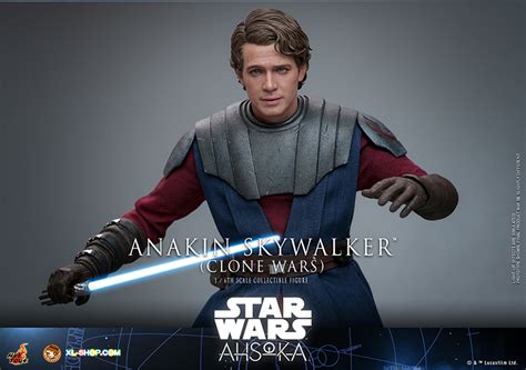 Hot Toys Tms Star Wars Ahsoka Th Scale Anakin Skywalke Clone Wars Collectible