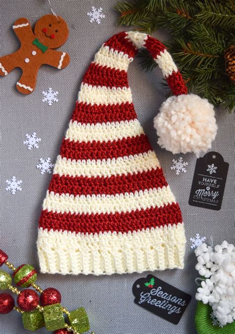 Free Santa Hat Crochet Pattern Using Red Heart Yarn Artofit