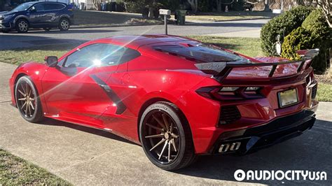 2023 Chevrolet Corvette On 19 Ferrada Wheels Fr4 Matte Bronze With