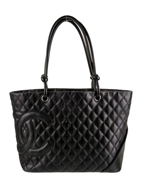 Chanel Ligne Cambon Tote Black Totes Handbags Cha The