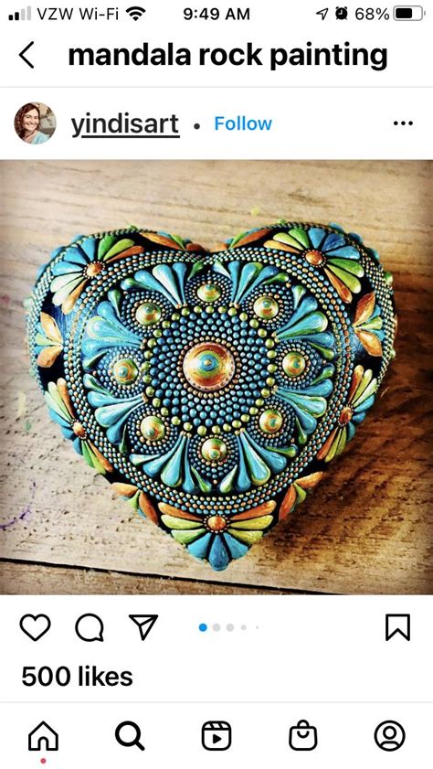 Pin By Susan Atwood On Painting Stone Art Painting Mandala Rock Art