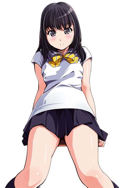 Safebooru 1girl Black Eyes Black Hair Blush Bow Highres Long Hair