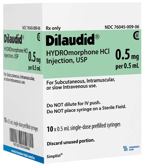 Dilaudid® Simplist® Prefilled Syringes – Fresenius Kabi