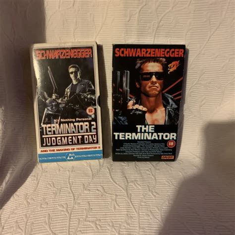 THE TERMINATOR 1988 VHS Terminator 2 Judgement Day 1992 VHS 14 00