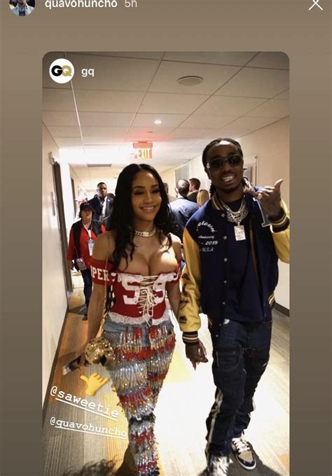 Saweetie & Quavo at the Superbowl | Lipstick Alley