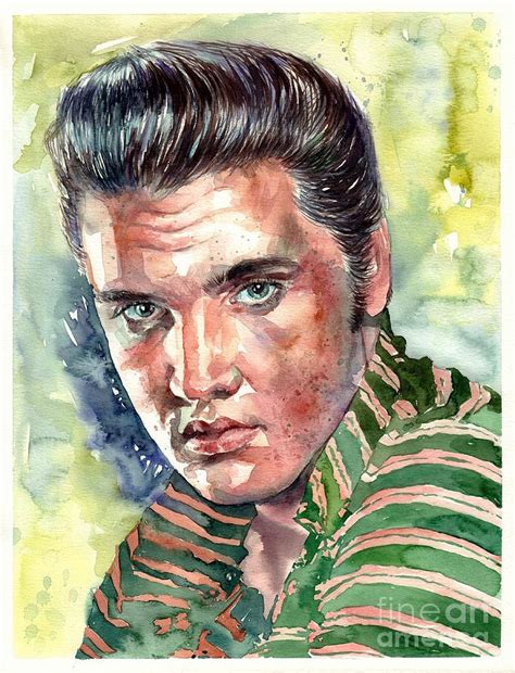 Elvis Presley Portrait Painting By Suzann Sines Fine Art America