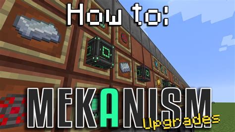 How To Mekanism Upgrades Minecraft Youtube