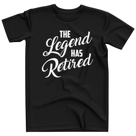 The Legend Has Retired Mens T Shirt Purple Print House