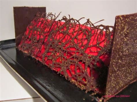 Bûche framboise et chocolat Recette par Les Papilles qui frétillent