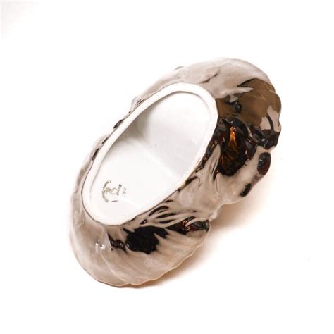 Vintage Czechoslovakia Gold & Silver Hand Gilded Designer - Etsy