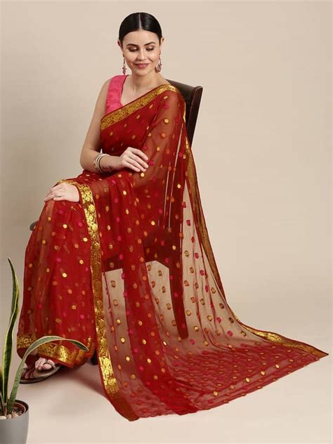 Chiffon Saree Myntra Atelier Yuwa Ciao Jp