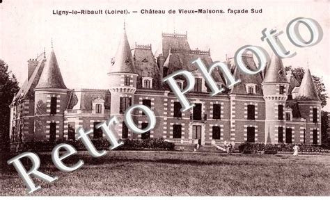 Agrandissement Carte Postale Ancienne Chateau De Vieux Maisons Ligny