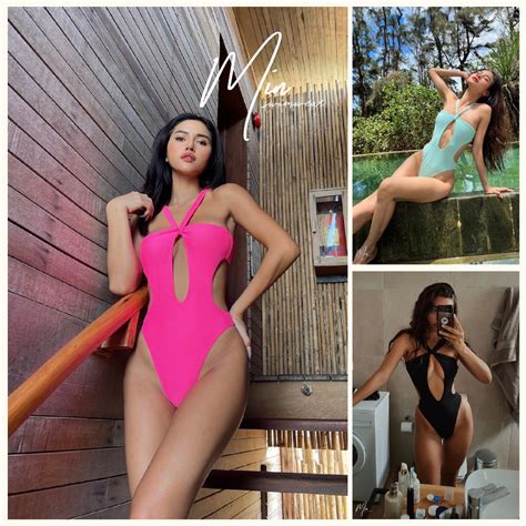 Min Swimwear One Piece Bikini Cut Out On Sides To Create Seductive Lines Vodka Swimsuit