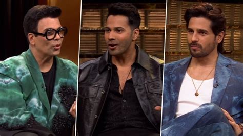 Koffee With Karan Season Sidharth Malhotra And Varun Dhawan To Stir