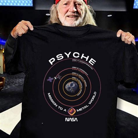 Psyche Mission To A Metal World NASA Asteroid Orbit Diagram Shirt ...