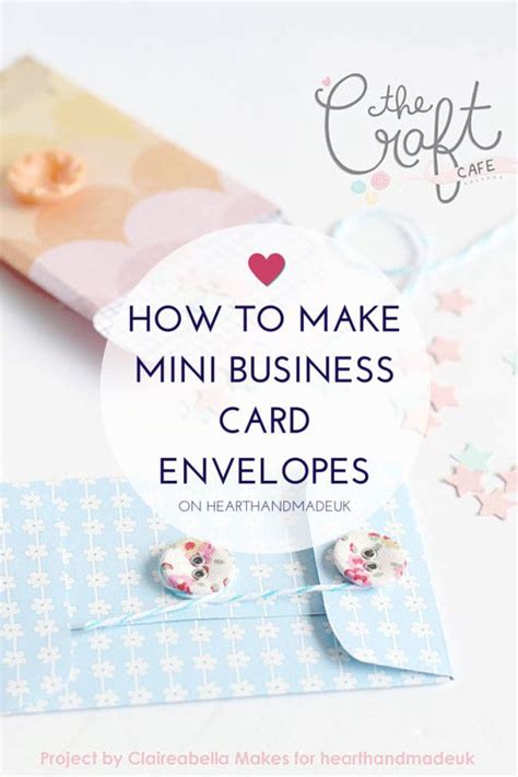 How To Make Business Card Envelopes Heart Handmade Uk Diy Business