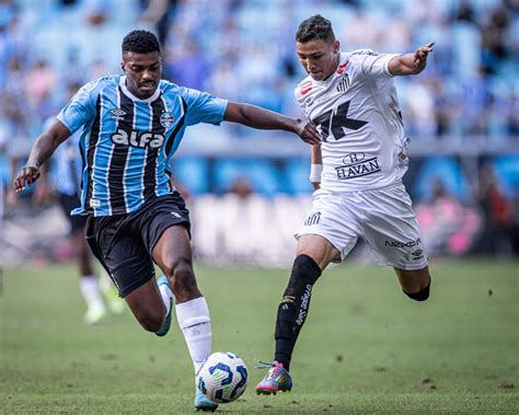 Santos Futebol Clube X Grêmio Foot-ball Porto Alegrense - Santos FC perde para o Grêmio em Porto Alegre - Santos Futebol Clube