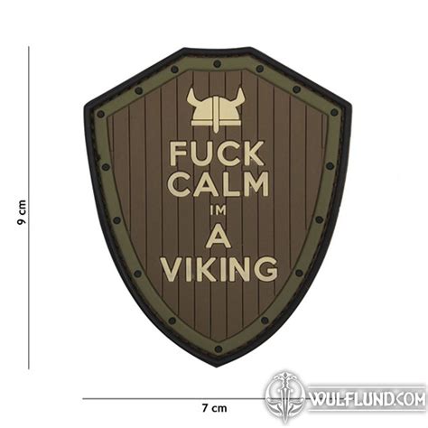 Fuck Calm Viking nášivka suchý zip patches militaires VÊTEMENTS armée en plein air police