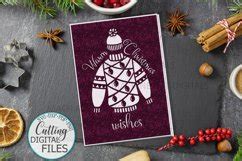 Christmas Card Papercut Svg Laser Cut Cricut