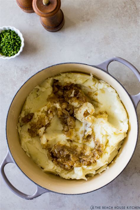 Caramelized Onion Mashed Potatoes The Beach House Kitchen