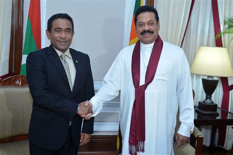 President Yameen Meets President Rajapaksa The President S Office