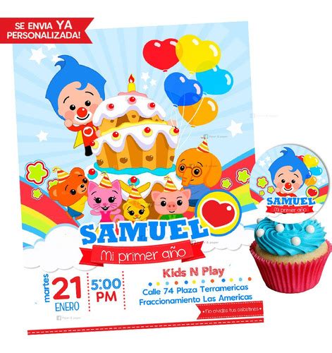 Payaso Plim Plim Invitacion Invitacion Personalizada Plim Plim Porn