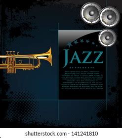 Jazz Background Stock Vector (Royalty Free) 141241810 | Shutterstock