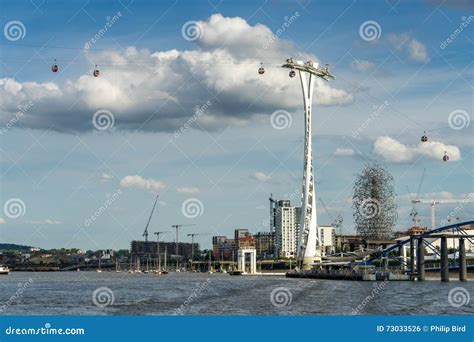 London June 25 View Of The London Cable Car Over The River T