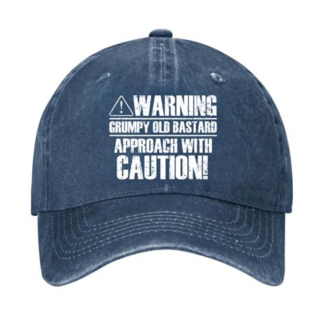 Warning Grumpy Old Bastard Approach With Caution Hat