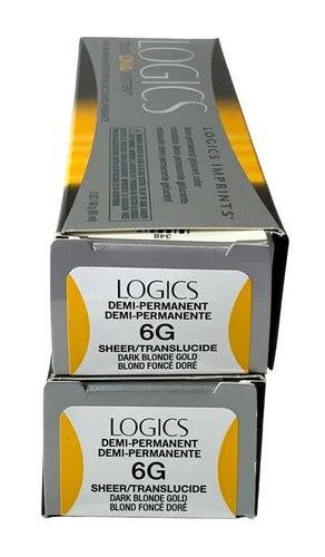 Logics Color Dna System Demi Permanent Hair Color G Dark Blonde Gold Sheer Ebay