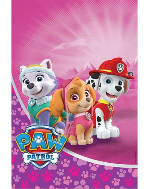 8 Stk Godteposer Paw Patrol Girls