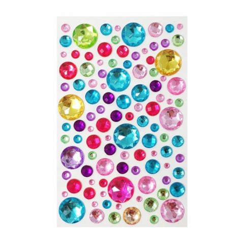 Wrapables Acrylic Self Adhesive Crystal Rhinestone Gem Stickers Jewel