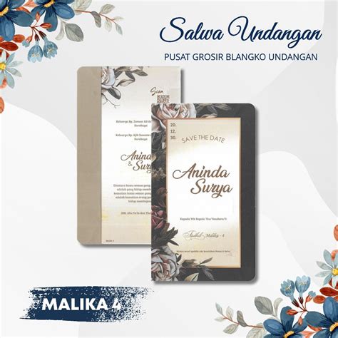 Jual Blangko Undangan Fadhil Malika Harga Murah Free File Setting