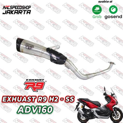 Jual Knalpot R9 H2 Honda ADV 160 Fullsystem Exhaust R9 ADV160 R9