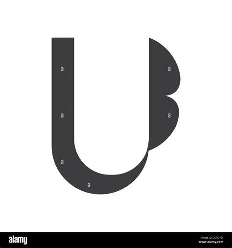 Modèle De Dessin Vectoriel De La Lettre Initiale Du Logo Ub Ou Du Logo