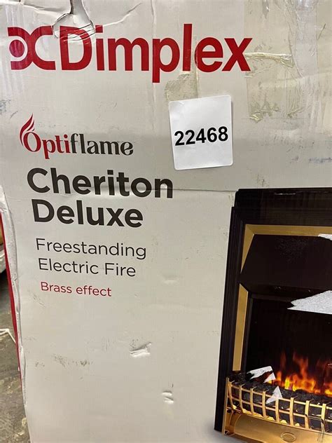 Dimplex Cht20x Br Cheriton Deluxe Brass 2kw Freestanding Optiflame