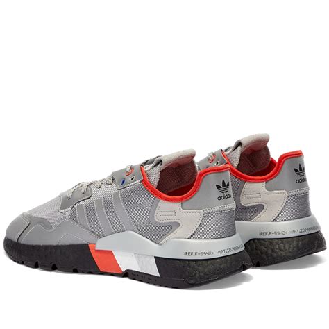 Adidas Nite Jogger Metallic Silver Black End Gb