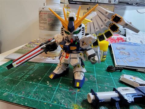 Work In Progress Sd Rx Ff Nu Gundam Part Erlangshen S Gunpla Blog